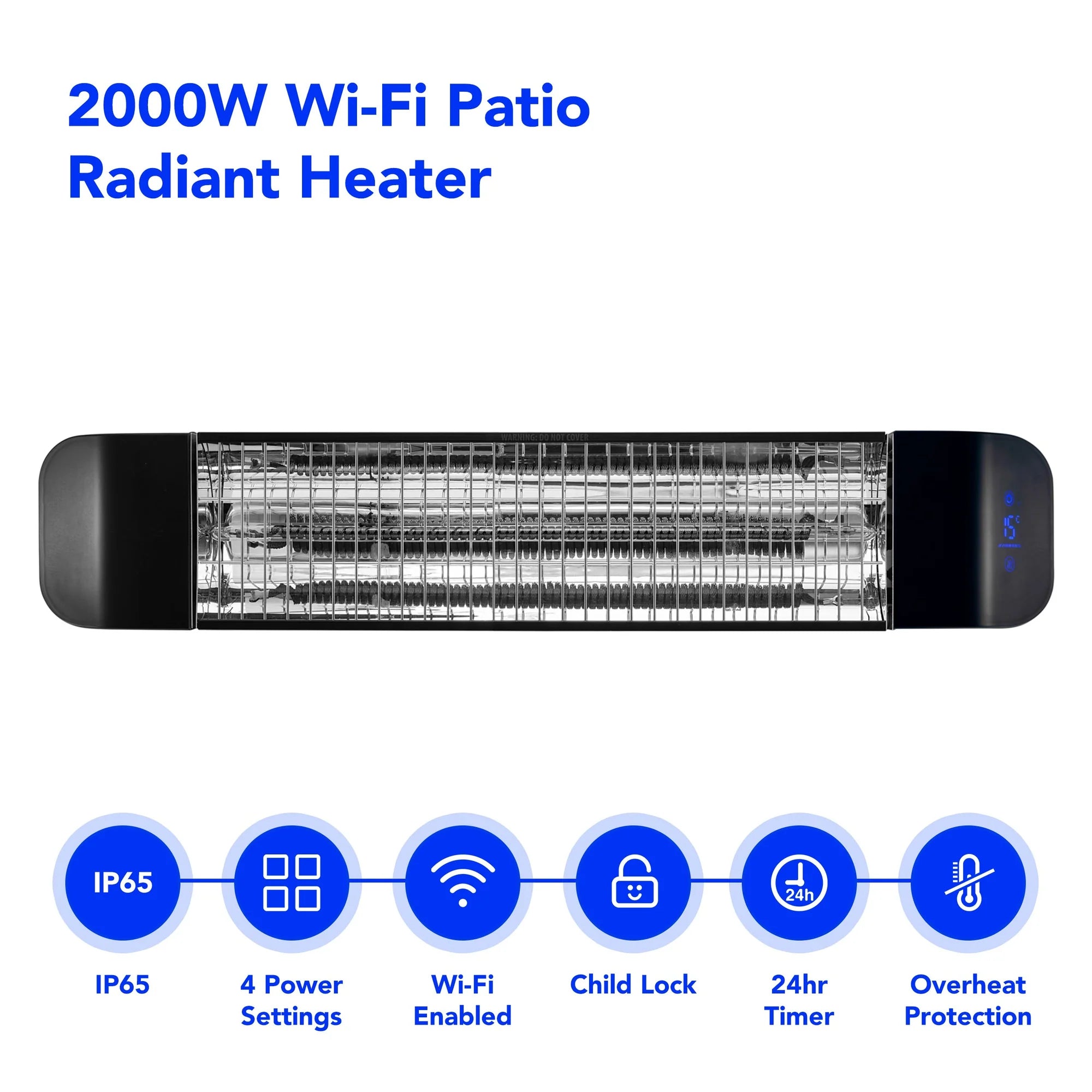 2000W Wi-Fi Patio Radiant Heater
