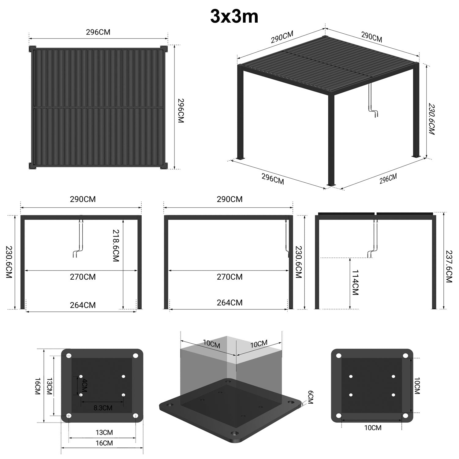#colour_matte black, matte white #size_3m x 3m