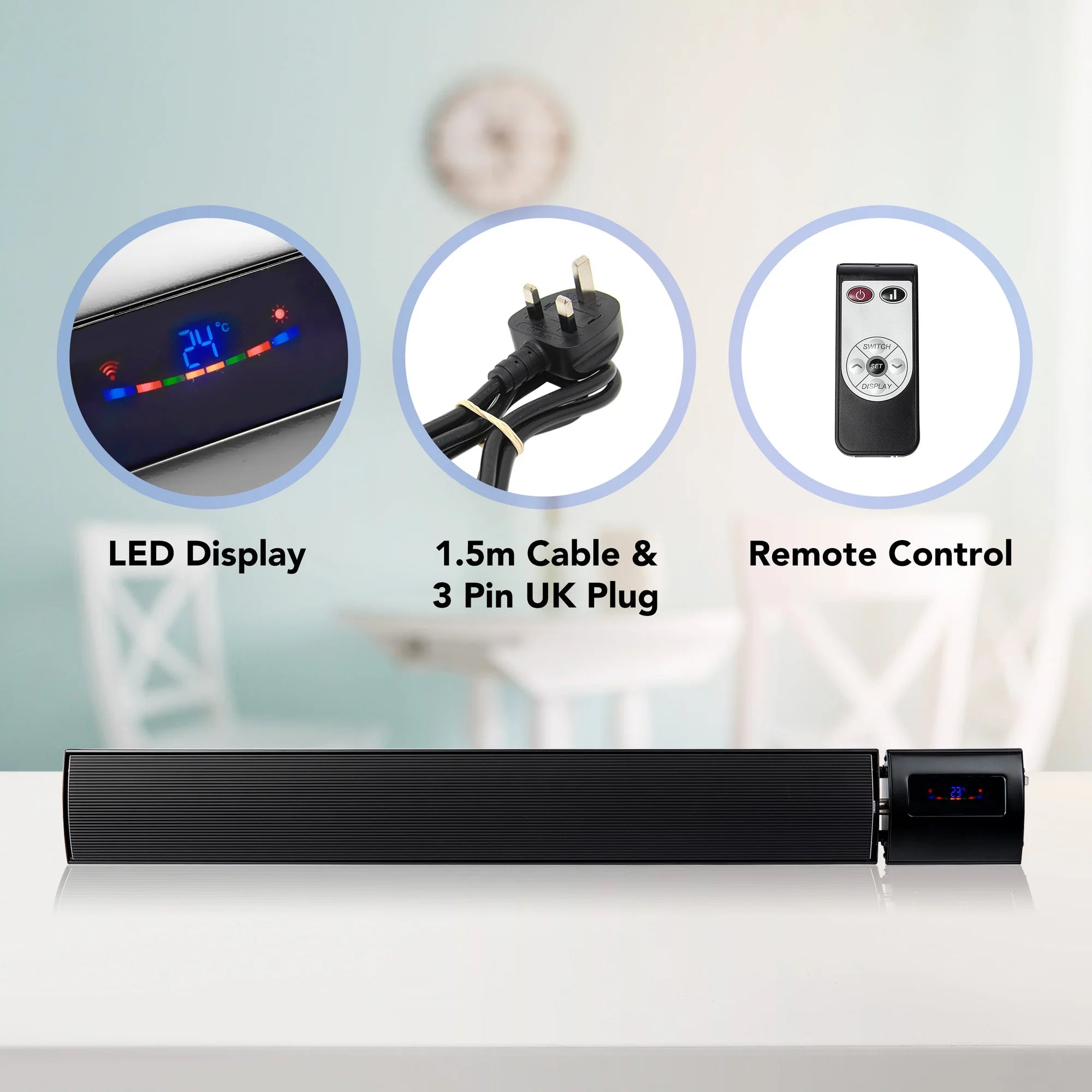 1.8W Indoor and Outdoor Wi-Fi Radiant Heater