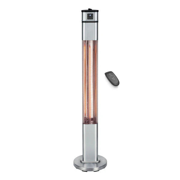 2kW Floor Standing Patio Heater with Remote Control IP65
