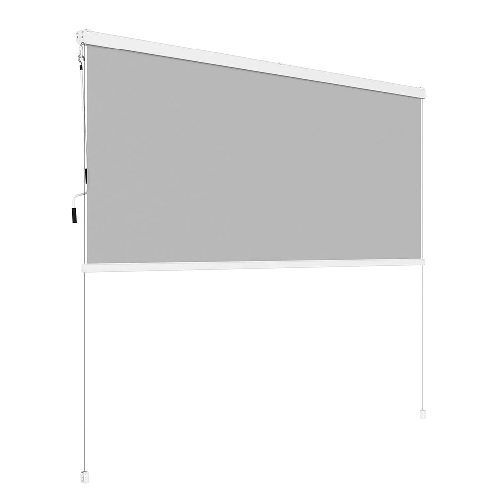 Dropdown Shade Screen Matte White for 3x4m Pergolas W3.7m x H2.18m (Single) fit in 4m Side