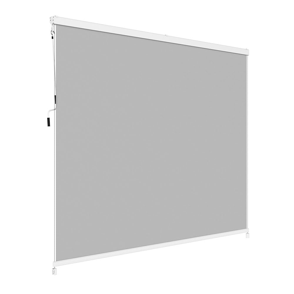 Dropdown Shade Screen Matte White for 3x4m Pergolas W3.7m x H2.18m (Single)