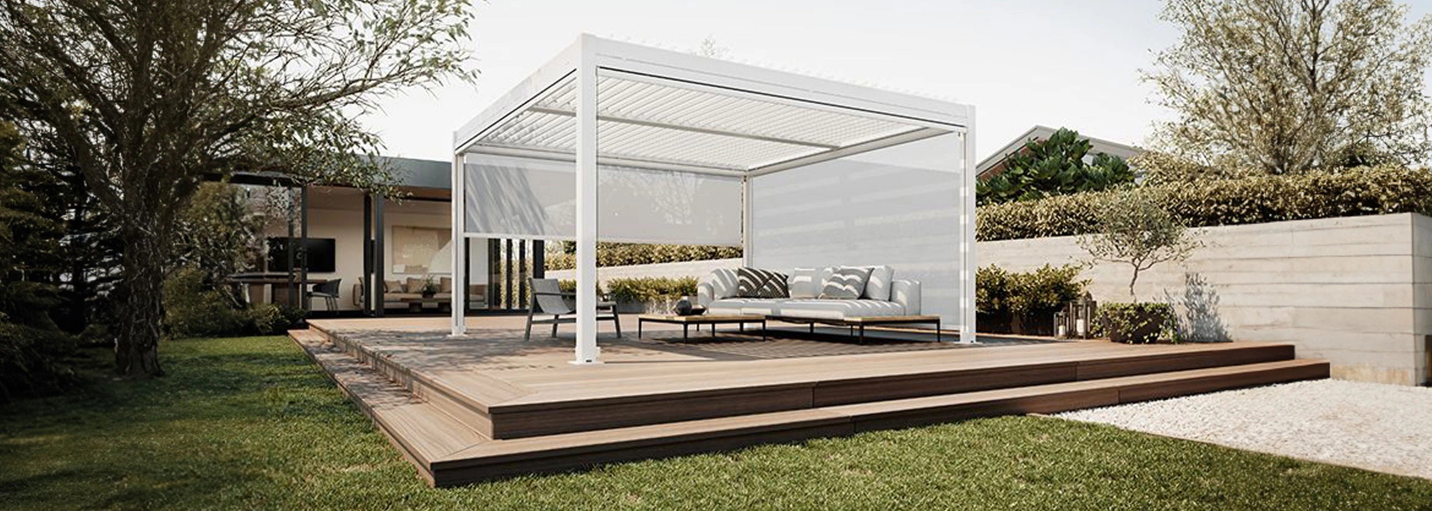 White Aluminium Pergola 